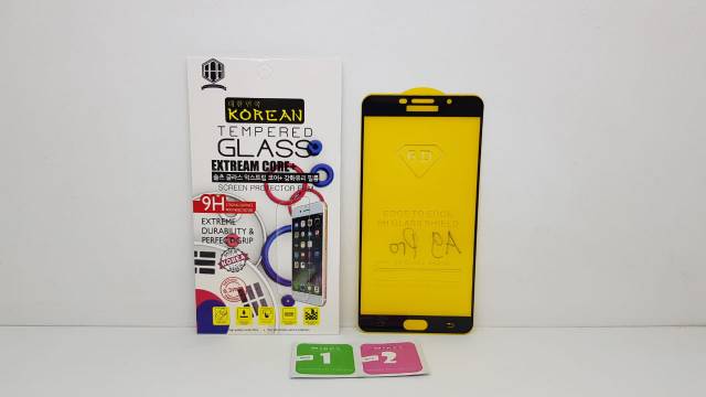 KOREAN Tempered Glass Samsung A9 2016 A910 6.0&quot; FULL COVER TG 5D Samsung A9 Pro FULL GLUE Anti Gores