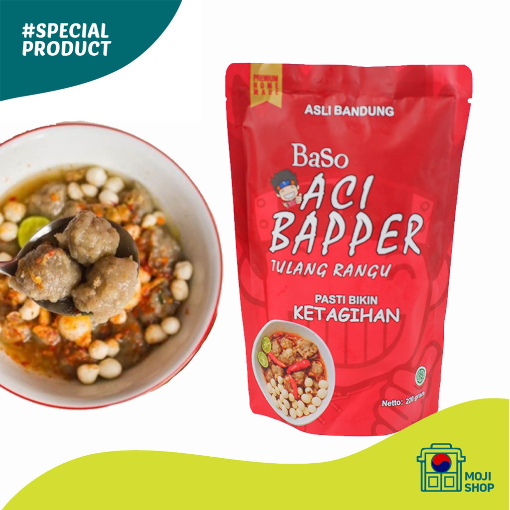 

BASO ACI ORIGINAL TULANG RANGU by BAPPER | 220gr BAKSO ACI KHAS GARUT BANDUNG HALAL INSTAN TERLARIS