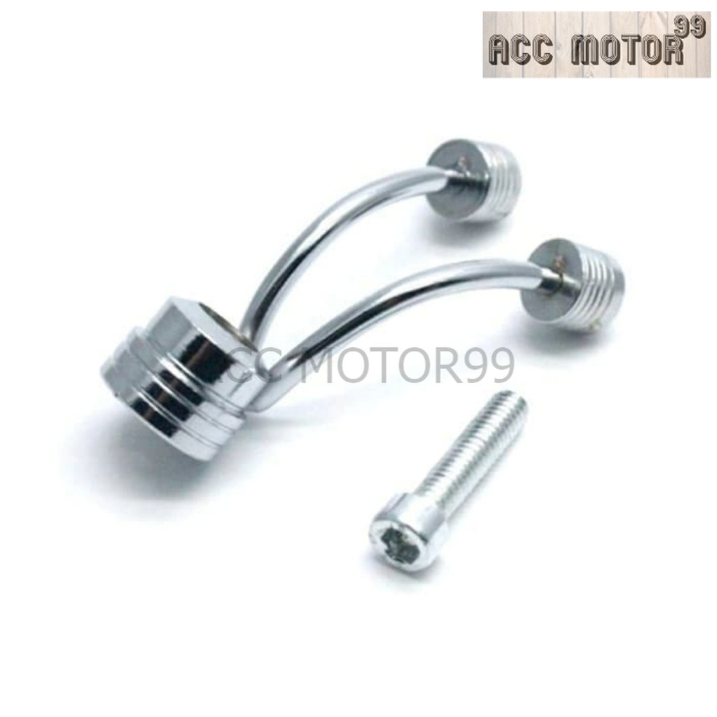Gantungan barang besi chrome stainless cabang nmax old vario mio beat dll