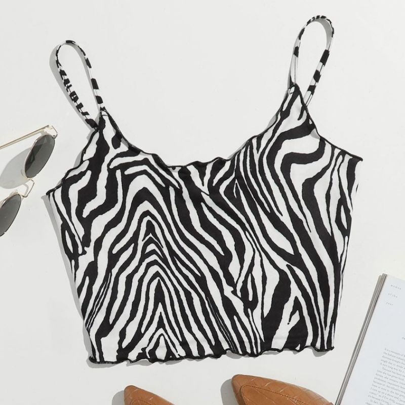 SHEIN - ZEBRA STRIPPED CROP