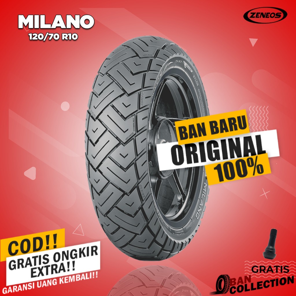 Ban Motor VESPA MATIC // ZENEOS MILANO 120/70 Ring 10 Tubeless