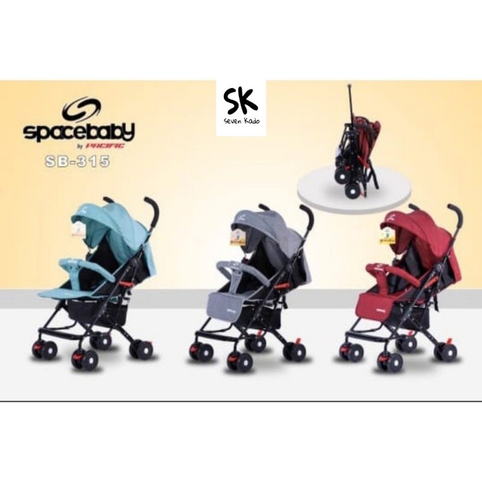 Stroller Anak Space Baby Sb 315 (Sk) - Biru Muda
