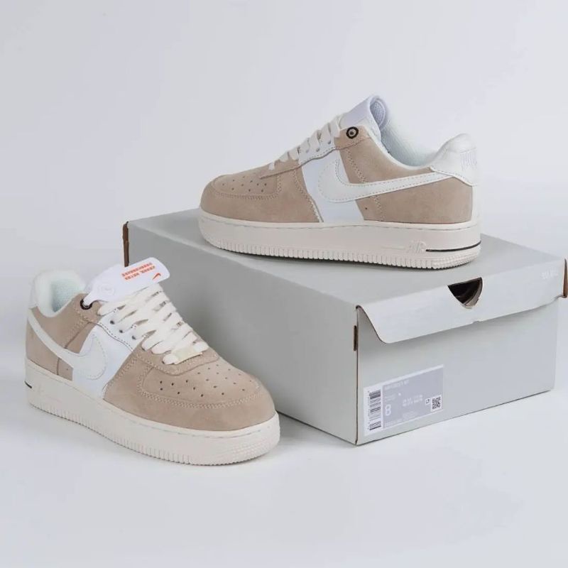 NIKE AIR FORCE 1 LOW NAI-KE LIGHT GREY WHITE HIGH QUALITY
