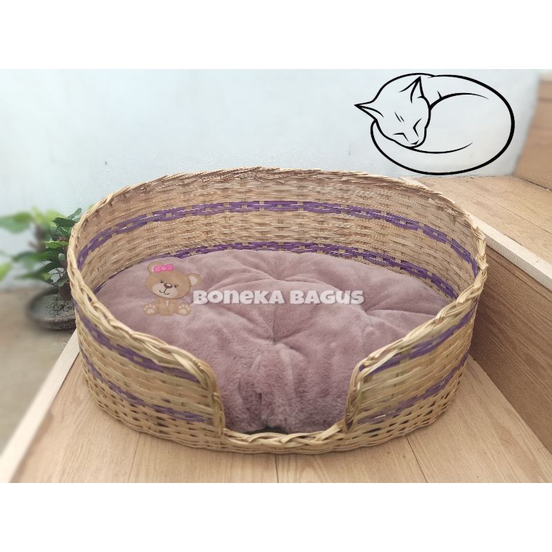 Keranjang Tempat Tidur Hewan kucing Anjing Kelinci Kasur Matras Cat Bed