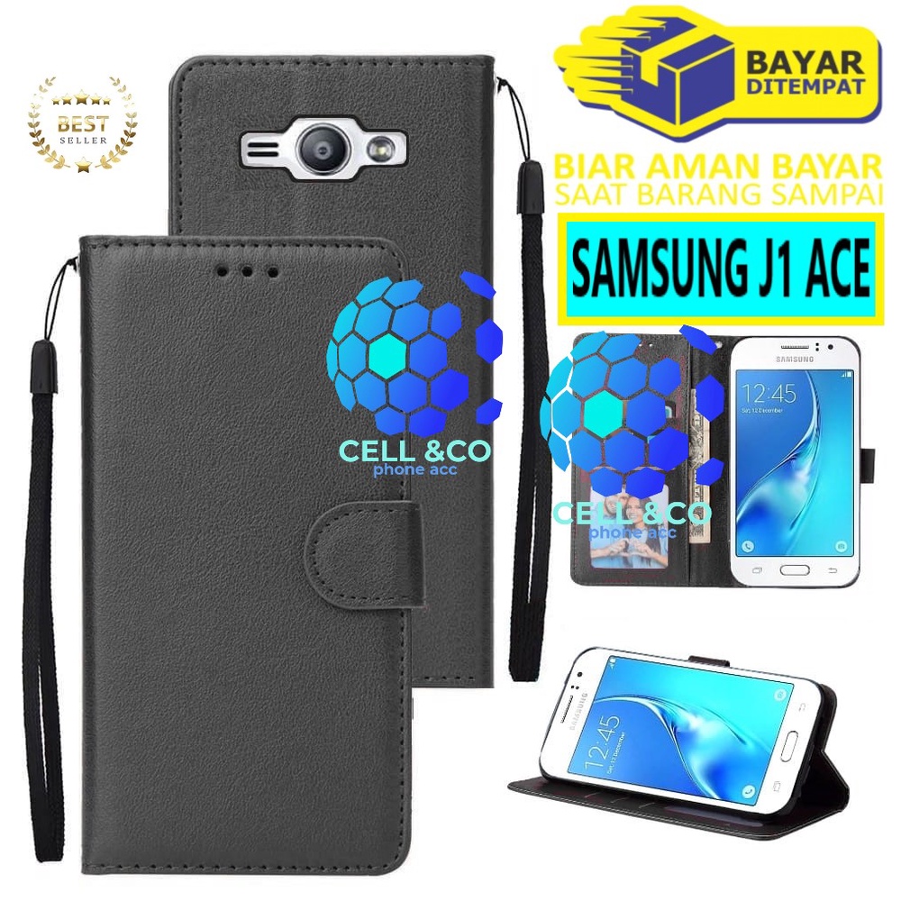 Flip cover SAMSUNG J1 ACE Flip case buka tutup kesing hp casing flip case leather wallet