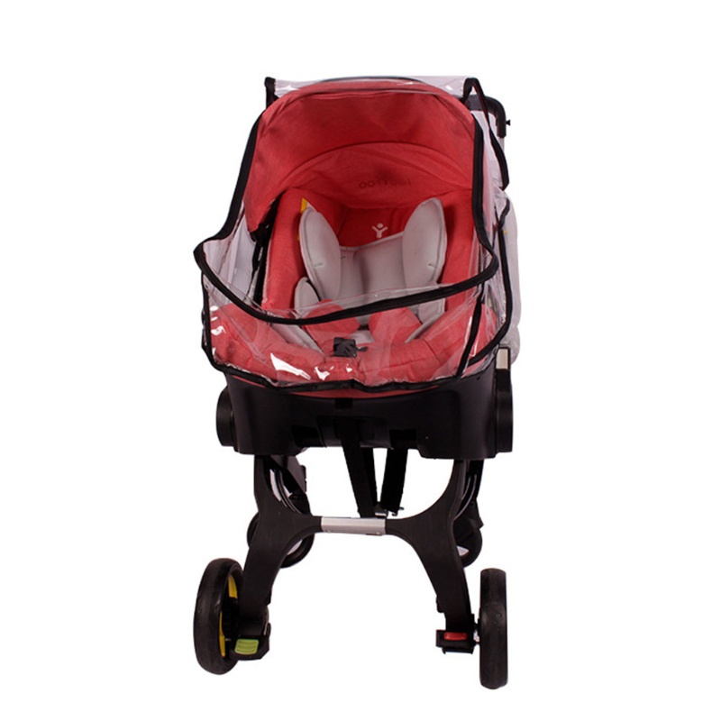 Mary Cover Pelindung Stroller Bayi Anti Air / Angin Transparan