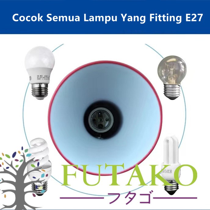 FUTAKO Lampu Meja Belajar Jepit Leher Flexible GRATIS BOHAM WARNA RANDOM