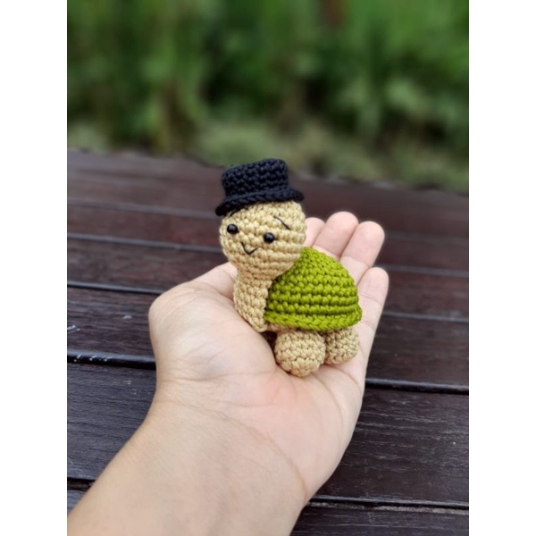 Boneka Rajut Amigurumi Benang Katun Asli Bali Type Turtle