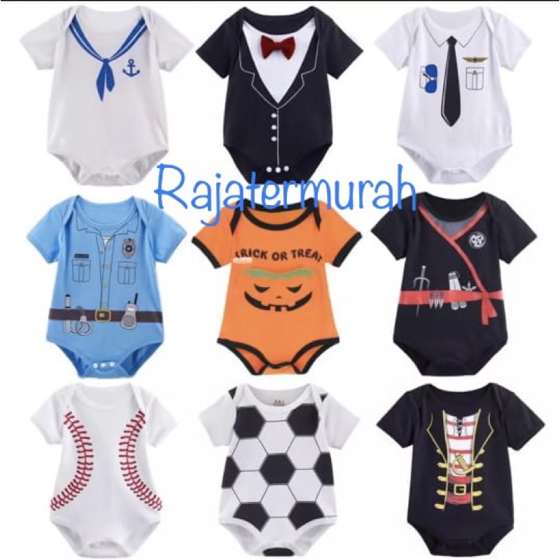 Jumper Pendek Bayi Fashion Motif New 100%Catton (SNI)