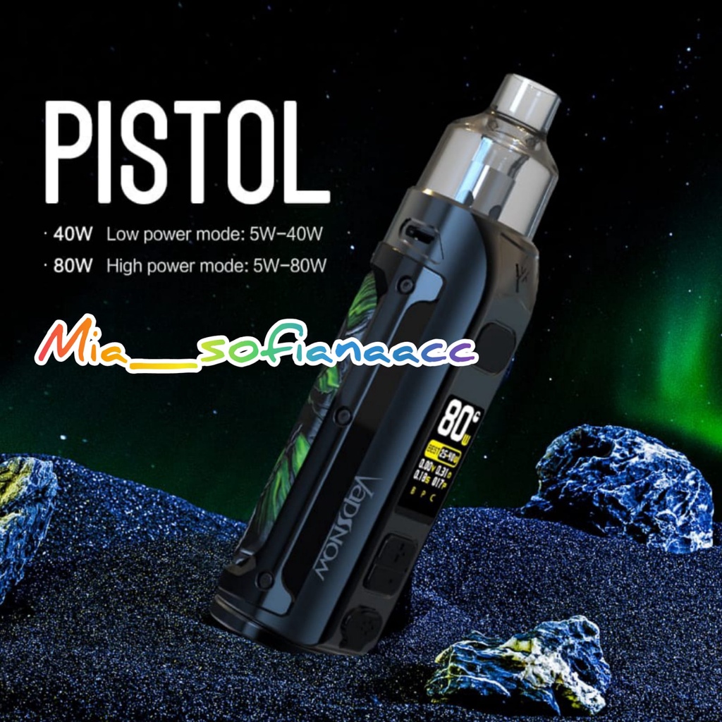 VAPOOR VAPEE TERBARU MESIN VAPSNOW PISTOL PODs 80 WATT AUTHENTIC DEVICE FREE LIQUIDs 30 ML 80w