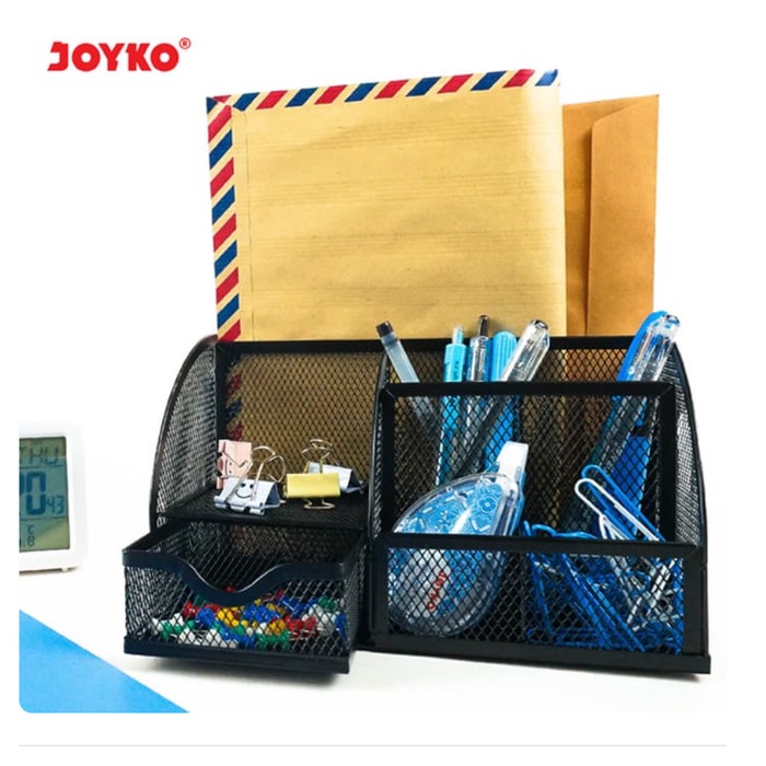 

Cuci Gudang Desk Set / Pen Holder / Tempat Alat Tulis Jaring Jala Joyko Ds-22 Promo