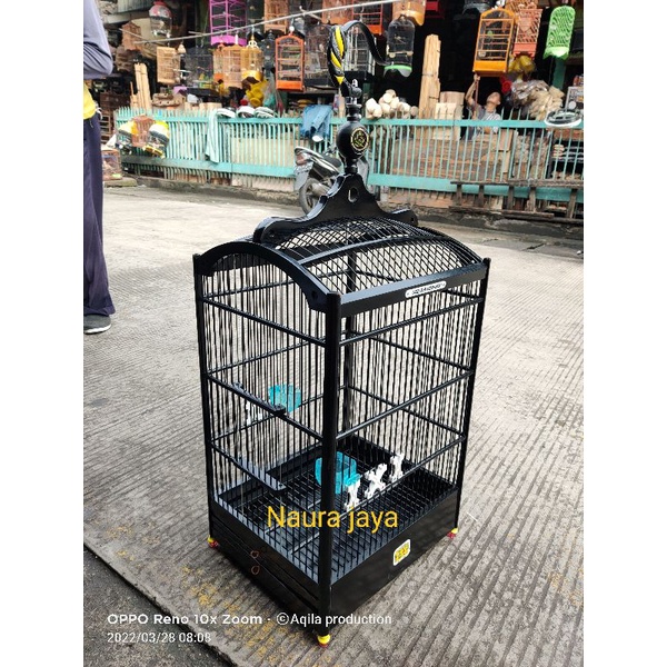(KARGO)KANDANG SANGKAR KOTAK ORIQ JAYA HITAM
