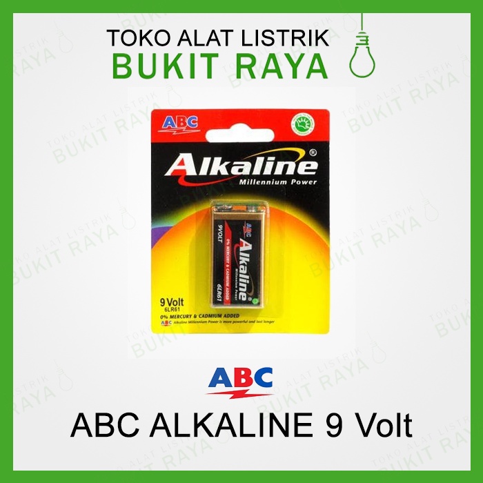 ABC Alkaline Baterai 9V Battery 9 Volt 6LR61