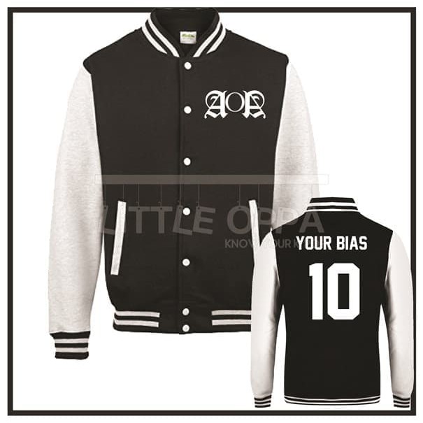 JACKET VARSITY KPOP AOA WITH CUSTOM NAME PREMIUM FLEECE