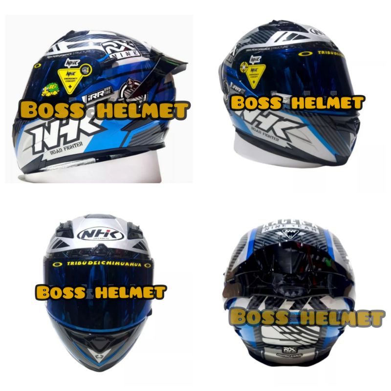 HELM NHK RX 9 MOTIF RACER BLUE ORIGINAL