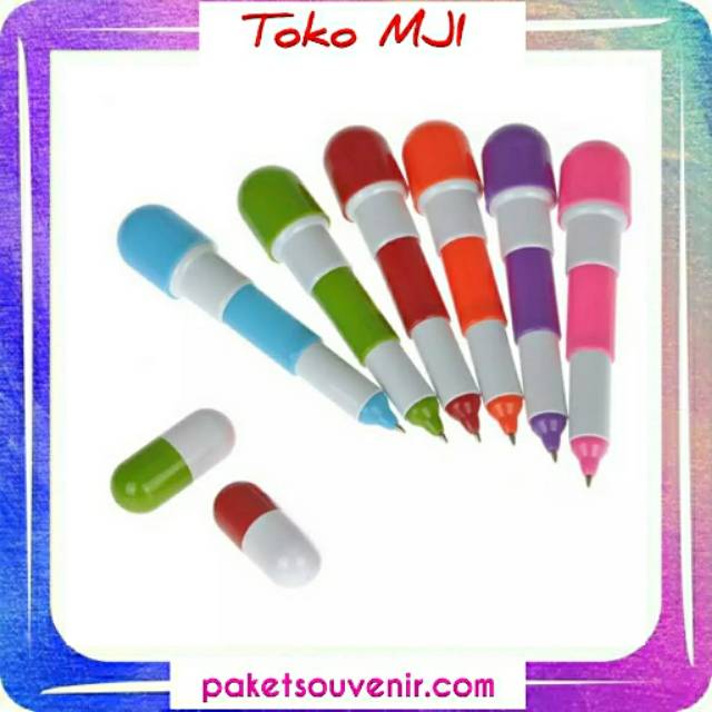 

Paket souvenir || Pena Kapsul order kelipatan 100 pcs
