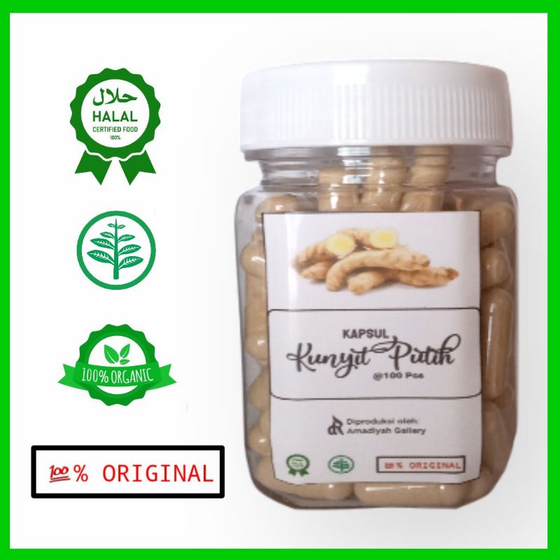 

Kapsul Kunyit Putih Isi 100 Pcs