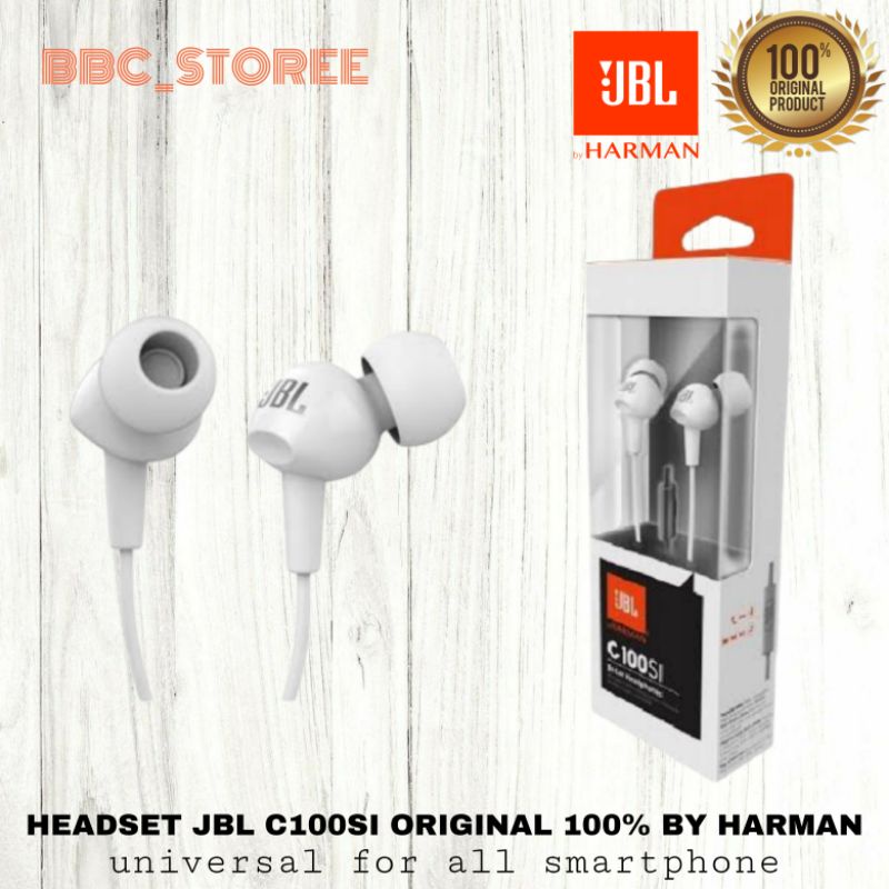 Headset Earphone Handsfree JBL C100SI Original 100%