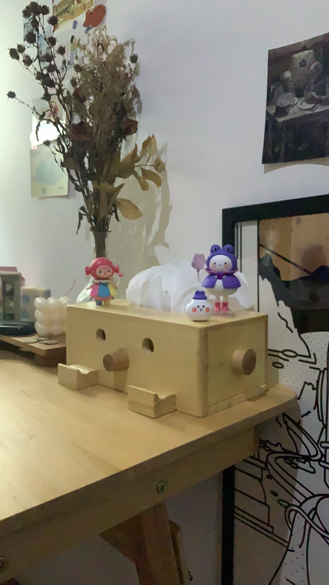 Kotak Tissue Kayu Pinokio - Tempat Tisu Kayu - Box Tissue Unik