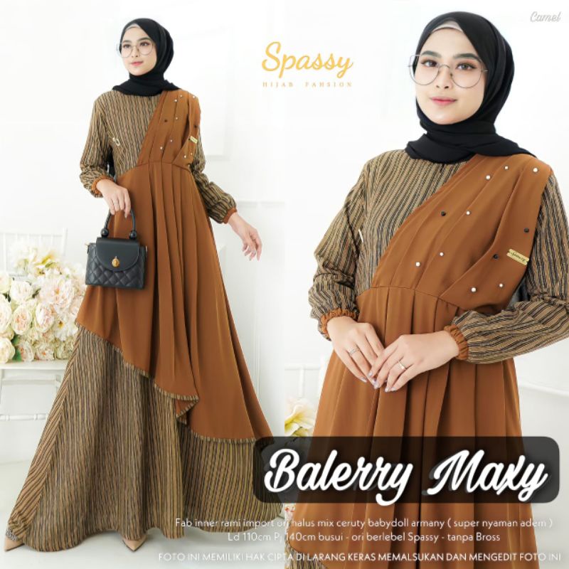 balery maxy gamis dress abaya kaftan ori spassy