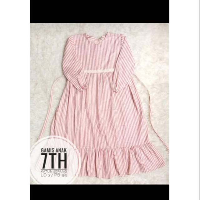 Gamis anak katun Jepang pesanan bunda Wiwik