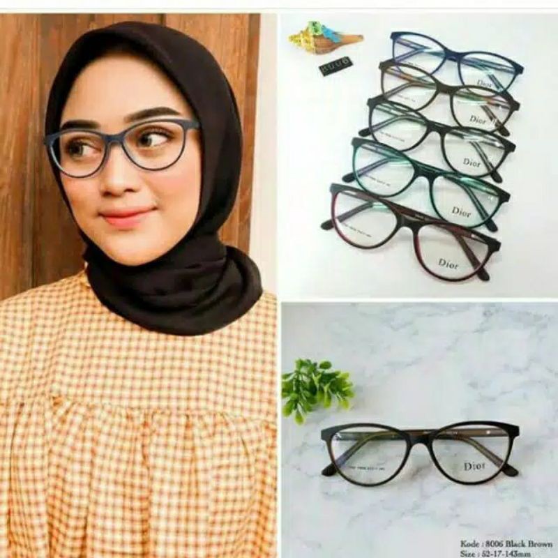 Paket photocromic frame 8006 | kacamata wanita | kacamata fashion | kacamata anti radiasi
