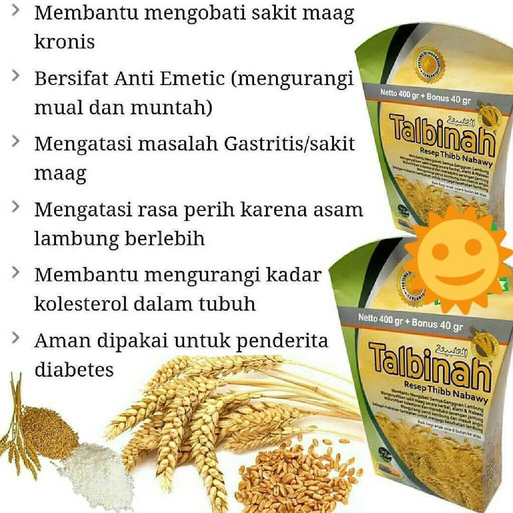 Talbinah Resep Thibb Nabawy 400+40 gram Tepung Gandum Talbinah Original / Talbinah bubur tepung gandum 400 Gr l Tepung Gandum l Obat Magh l Maag