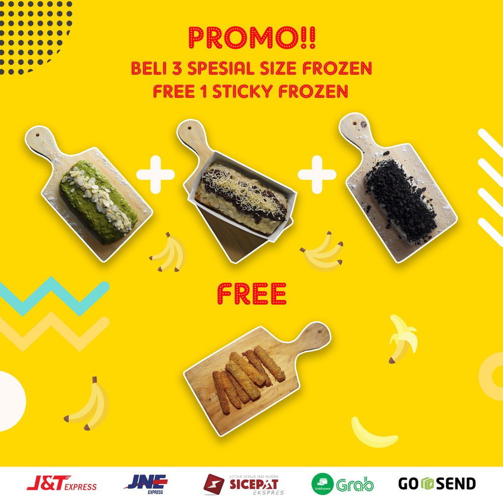 

PROMO!! BELI 3 SPESIAL SIZE (JUMBO) FREE 1 STICKY FROZEN (TANPA SAUCE)