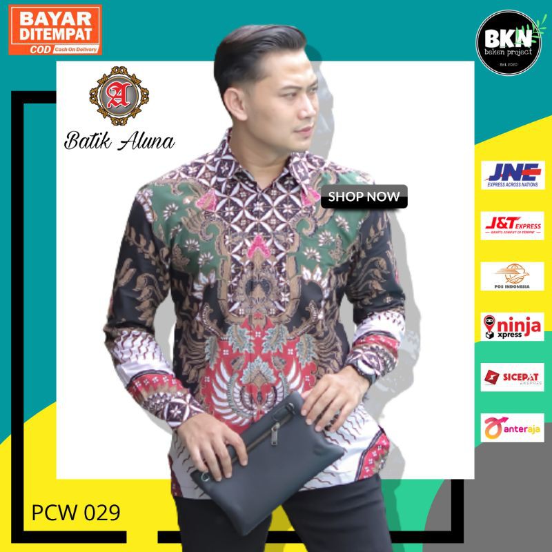 Toko Grosir Baju Batik Pria Lengan Panjang Premium Modern Aluna Solo (pcw 029) dmdyjRDfeAwn9aV
