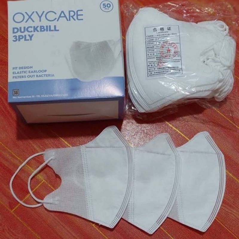 MASKER DUCKBILL 50PCS Oxycare-facemask 3play