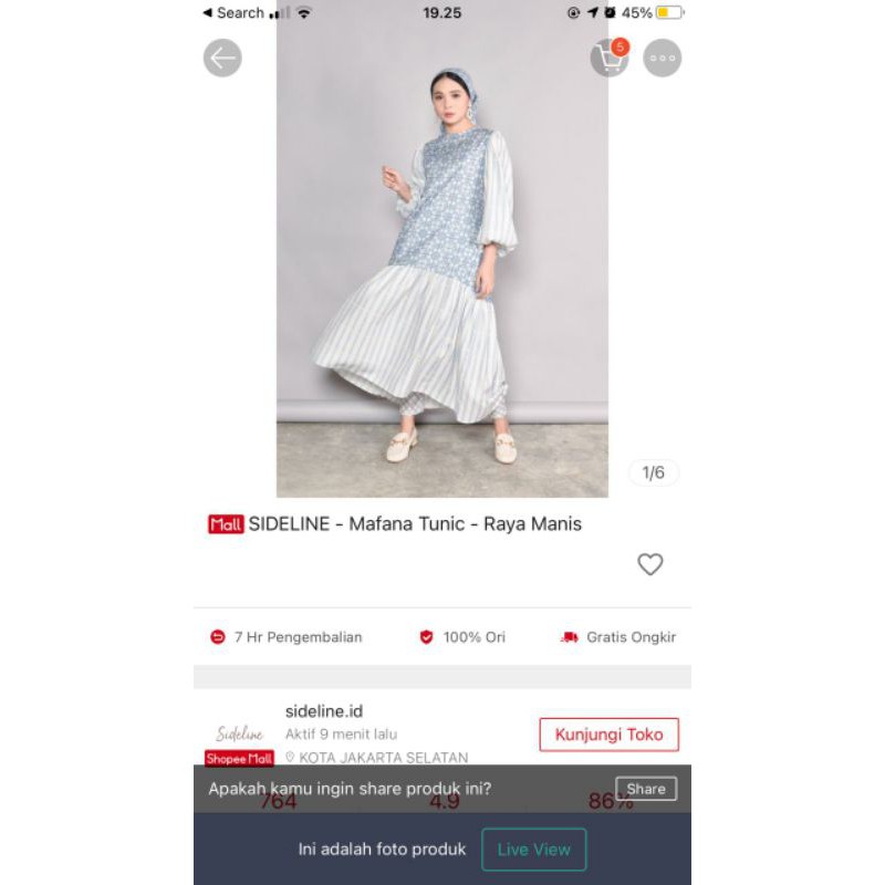 Sideline Mafana Tunik (Preloved)