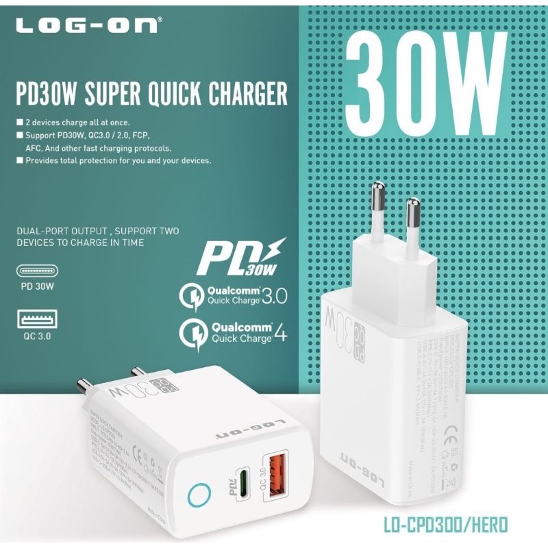 Batok Log on 30W PD SUPER Quick Charge Fast Charging