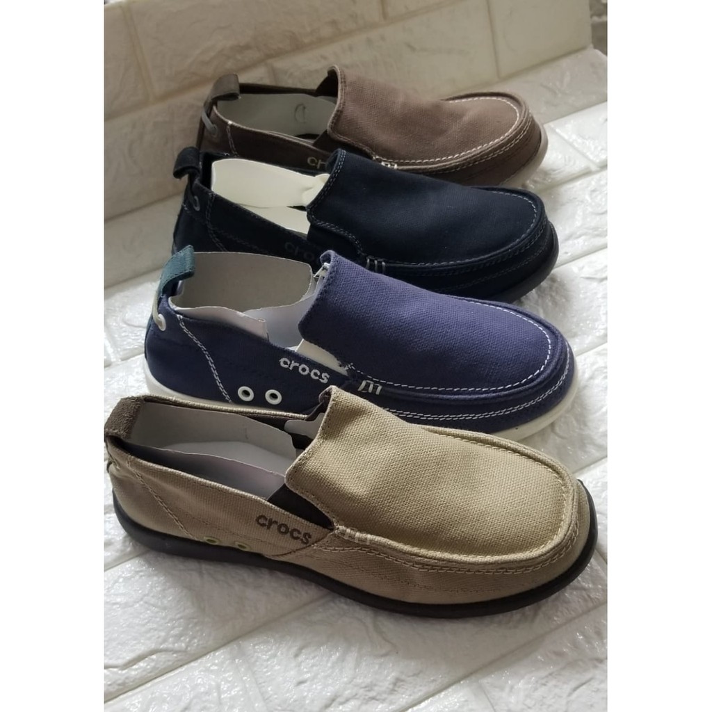 Crocs Walu Men Canvas Sepatu Kasual Pria