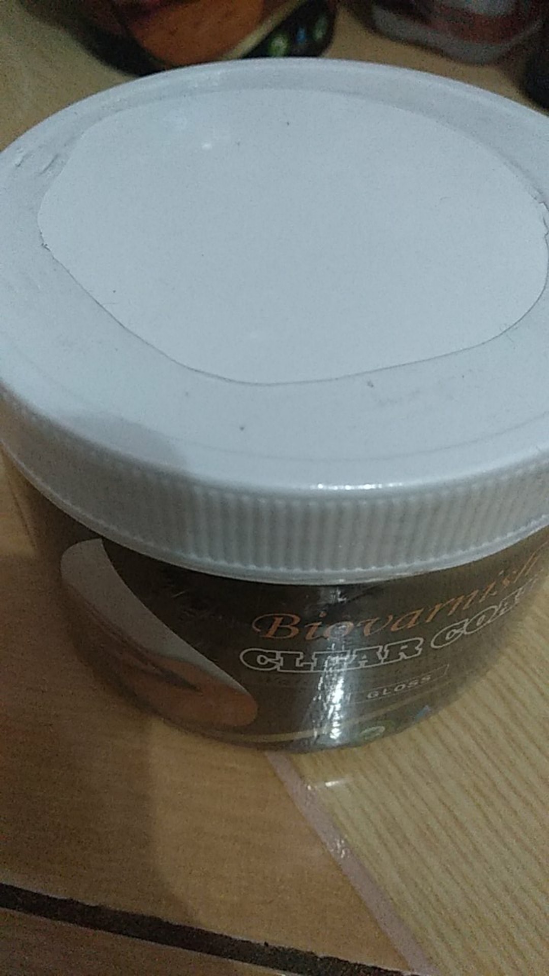 Finishing Kayu Waterbased Biovarnish Clearcoat Gloss Kemasan Mini Can