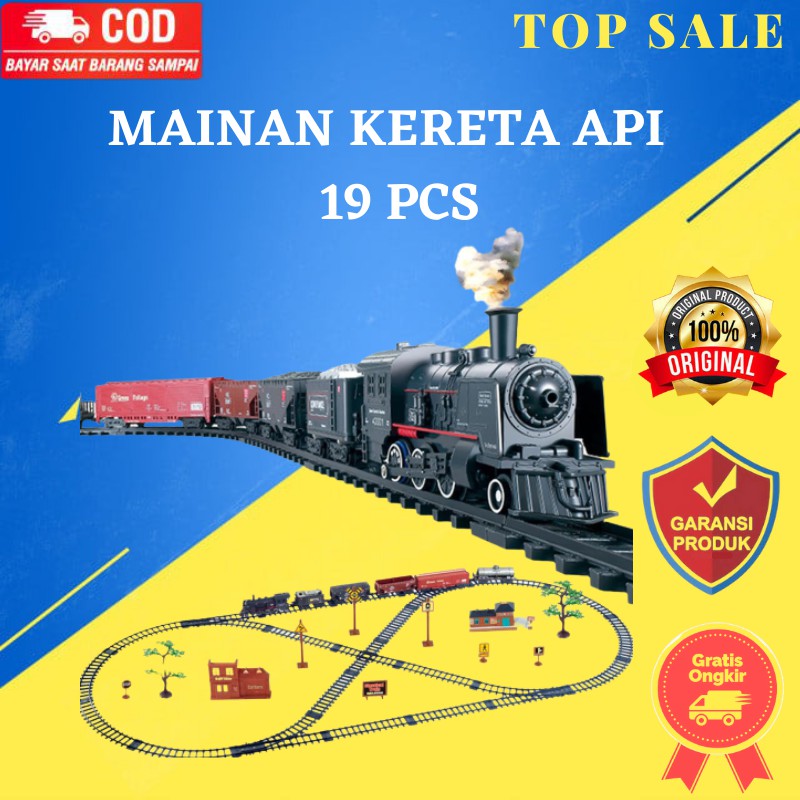 Jual Mainan Kereta Api Ukuran Besar Mainan Anak Laki Laki Cowok Bonus