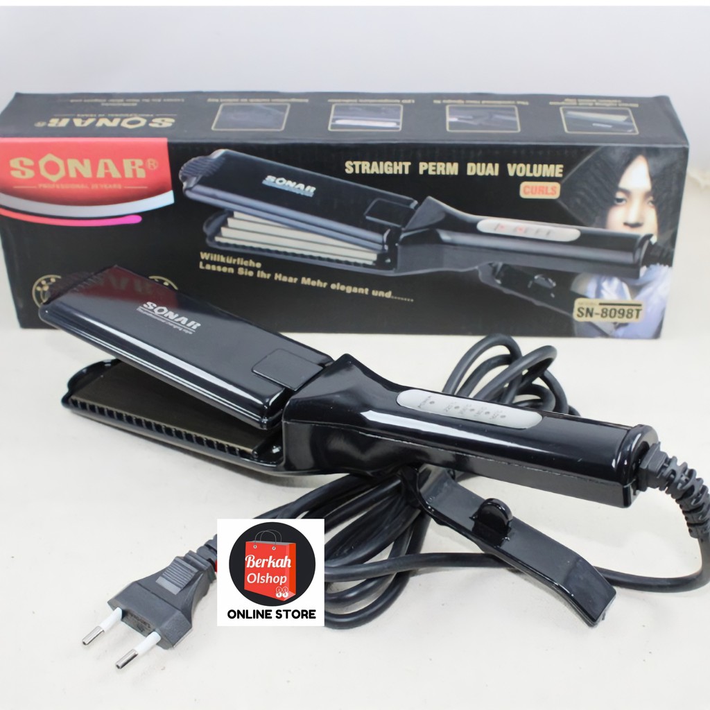 Catokan lurus Sonar SN-8098 , catokan plat besar , hairdryer , catokan 2in1 , CATOKAN SALON