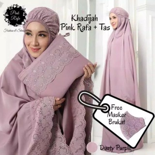 mukena dewasa siti khadijah size jumbo katun mikro by pink rafa