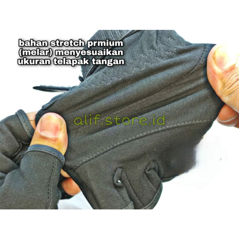 BRIE061 JHON ROOF GLOVE SARUNG TANGAN MOTOR PRIA KAOS TANGAN SEPEDA