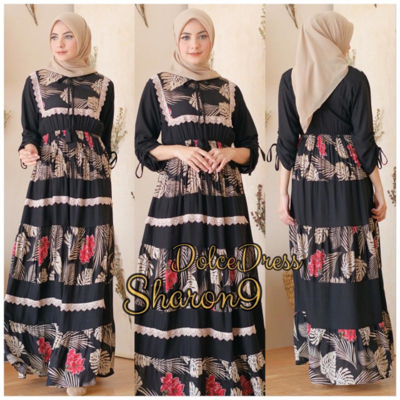 Daster arab Dolce SHARON Vol 9 Maxi Dress Busui Rayon Super