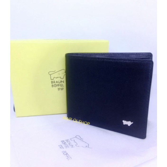 Dompet Lipat Kulit Pria Cowok Braun Buffel Import