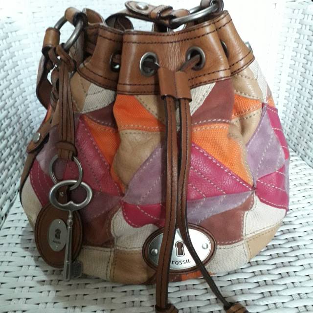 Fossil Maddox drawstring patchwork