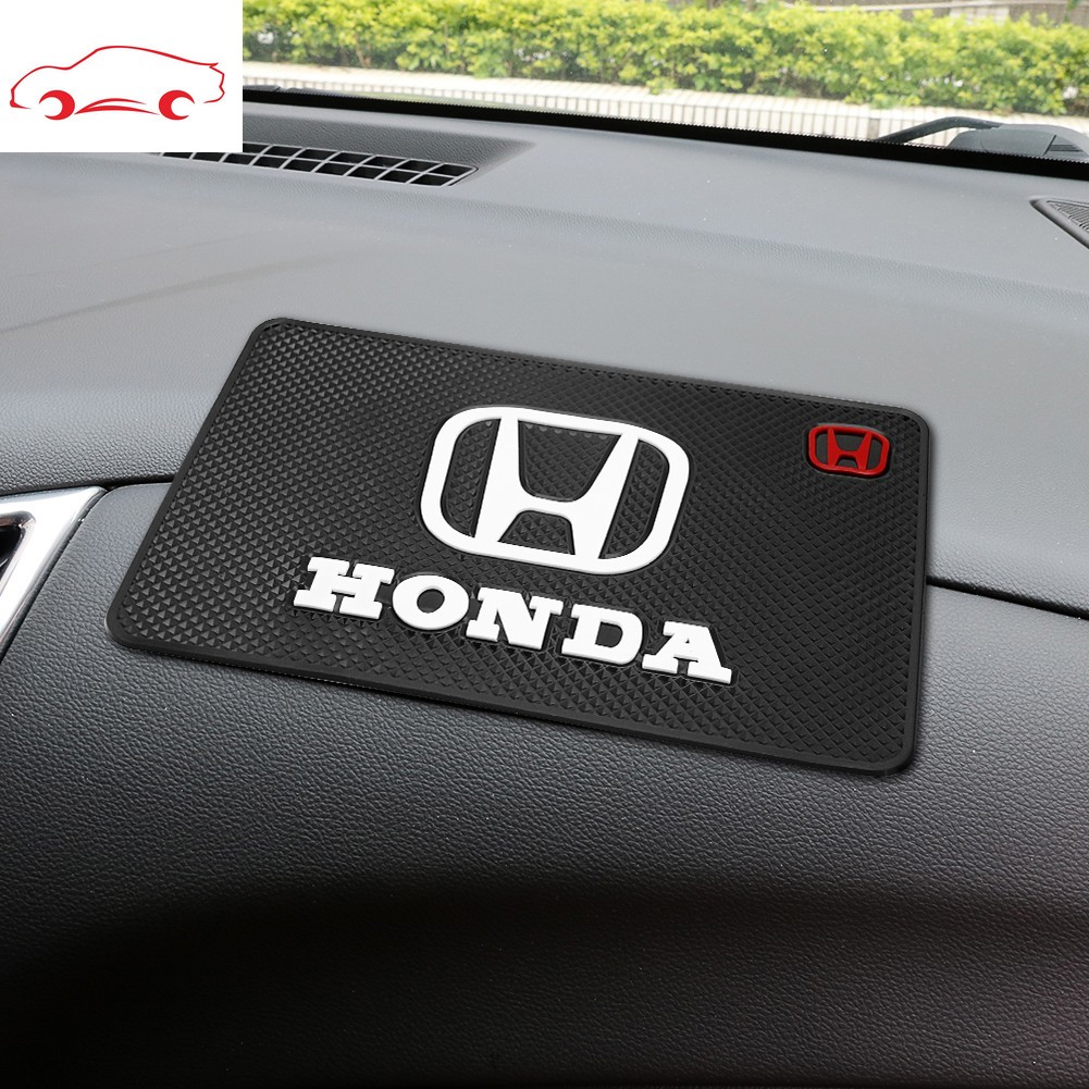 Non-slip Mat Dashboard Mobil Tikar Lengket untuk logo Honda KOTA JAZZ CIVIC HRV CRV BRV Accord Odyssey