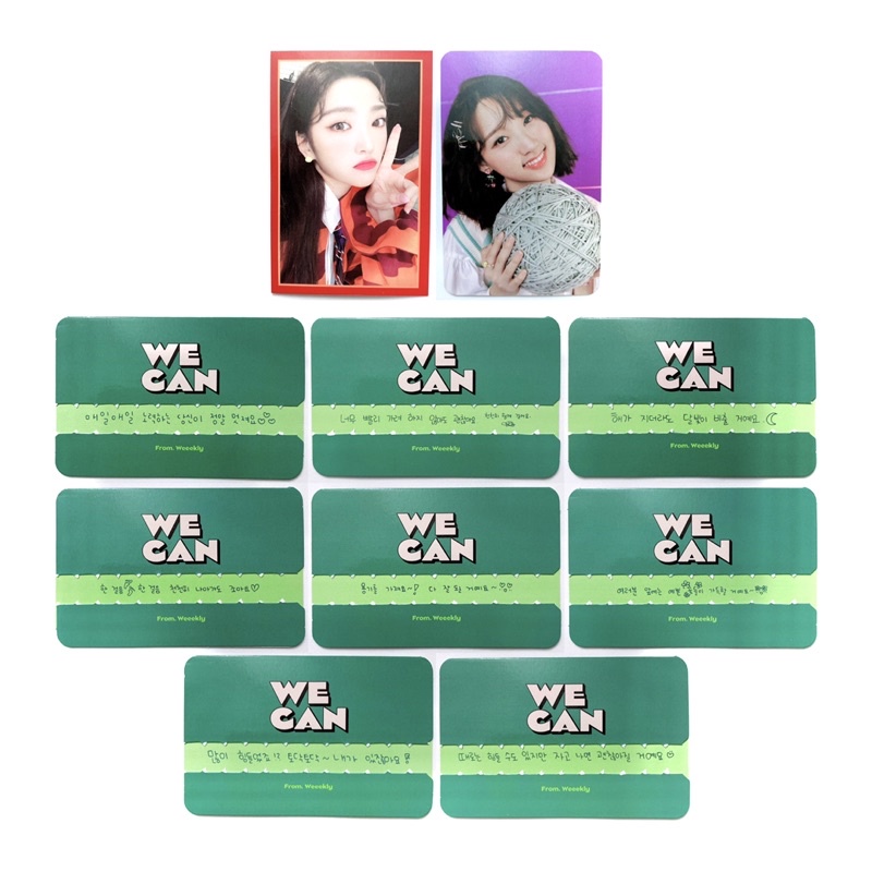 Weeekly WE CAN Official Photocard - album pc message card