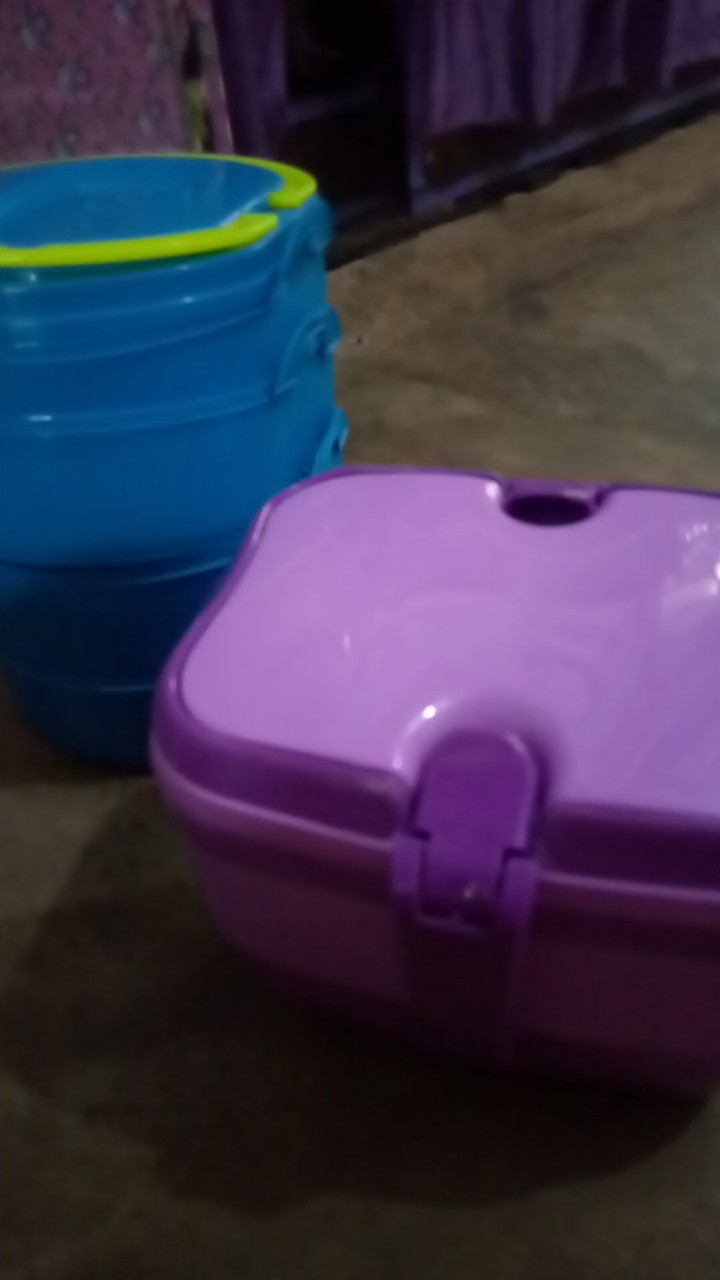 Rantang Susun Plastik Bunny Susun 2, 3, Dan 4 Rantang Makanan