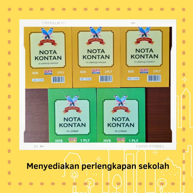 

buku nota kontan