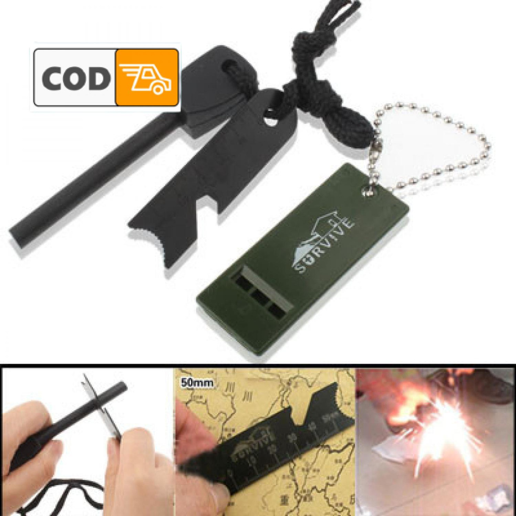 Alat Pembuat Api Survival Flint Stone Unik Korek Api Outdoor Camping Praktis