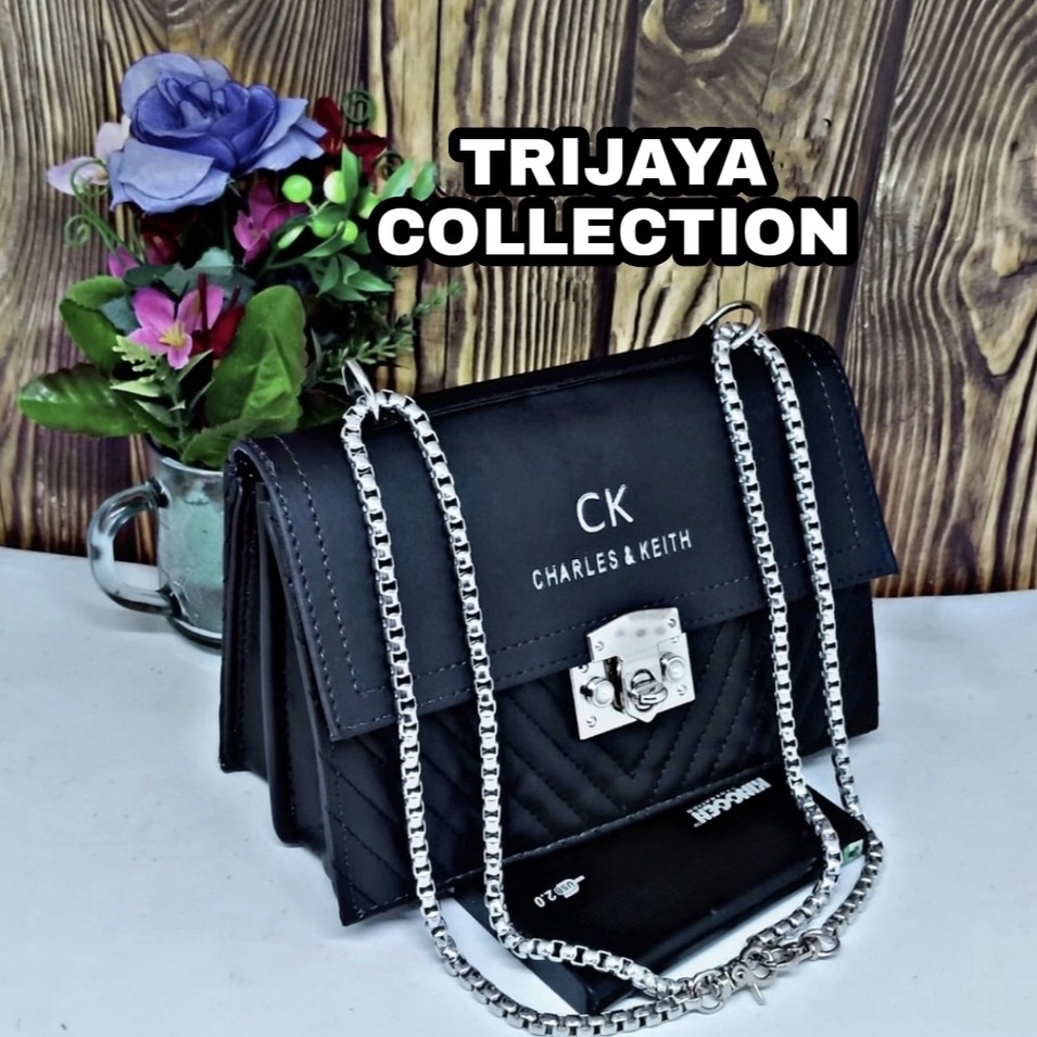 TAS SELEMPANG WANITA CEKA BORDIR V // SLING BAG WANITA // TAS FASHION KEKINIAN