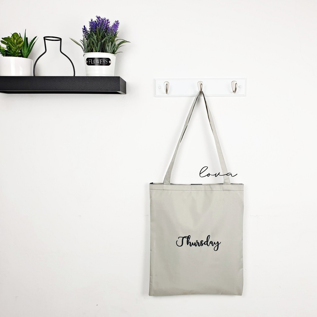 Monsoon - DAYS Dari Jakarta BISA COD ToteBag DAILY TOTE BAG NAMA HARI