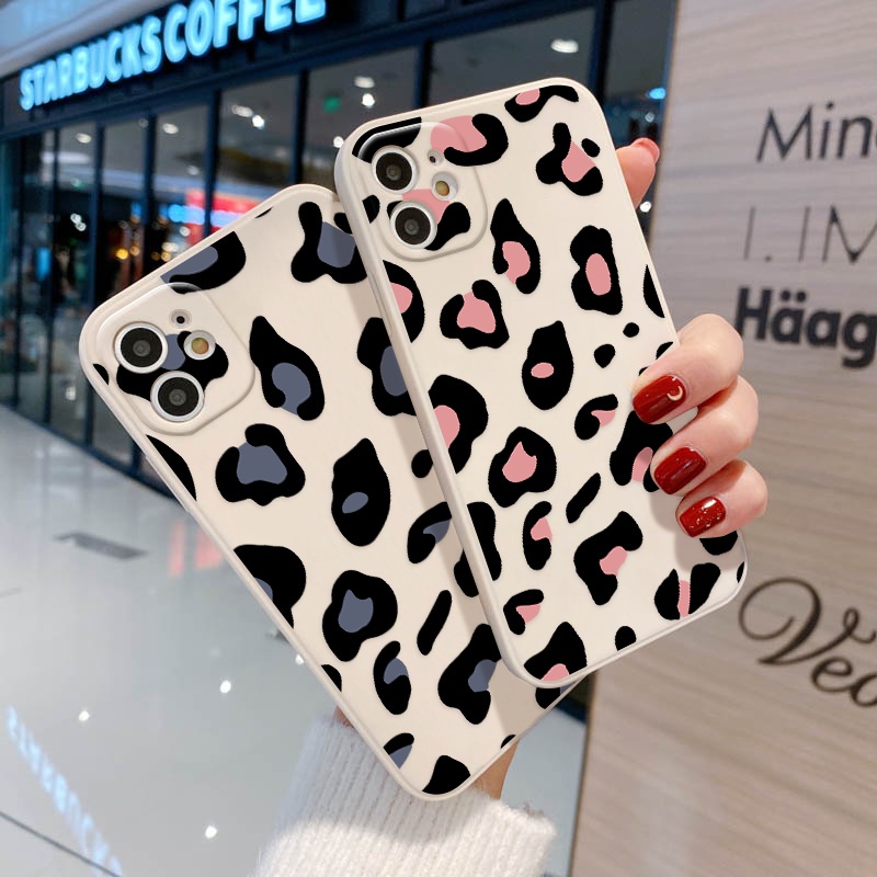 Soft Case TPU Motif Leopard Untuk Realme C25Y C21Y 9i 8i 7i 6i 5i 8 7 5 9 Pro Plus 8 Pro C25 6s 5s C2 C3 50A 6i C21 C15 C11 C20 30A C30A