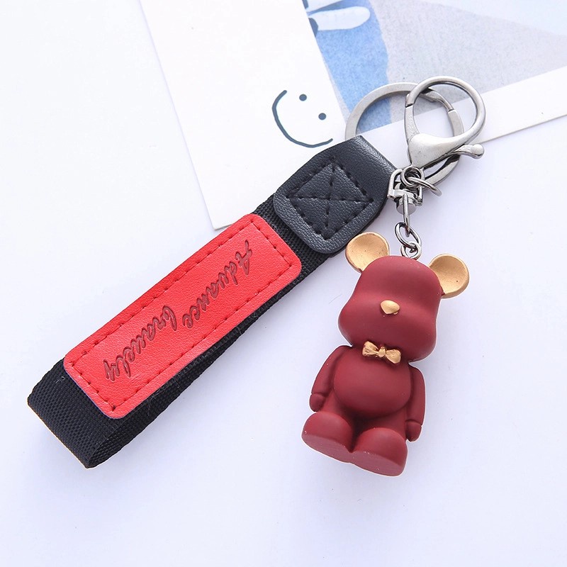 Gantungan Kunci Teddy Bear Murah Popobe Kado Unik Keychain Kaws Murah